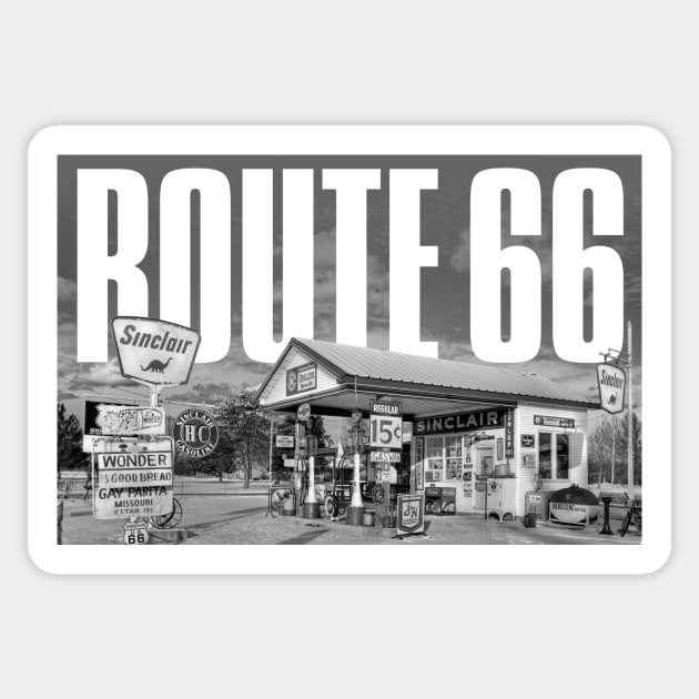 Route 66 Cityscape Sticker by PLAYDIGITAL2020